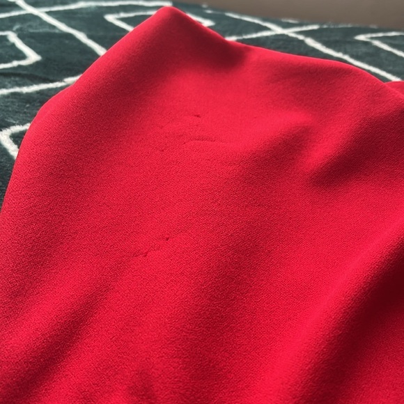 Windsor Kaia High Strapless High Slit Formal Red Dress 💕 - Picture 4 of 5